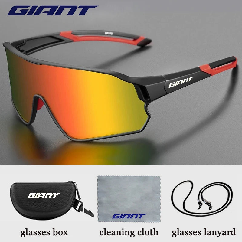 GIANT Top Seller Cycling Glasses UV400 Anti Fog REVO Lenses HD Clarity CE/ANSI Certified Cateye Design MTB/Road Bike