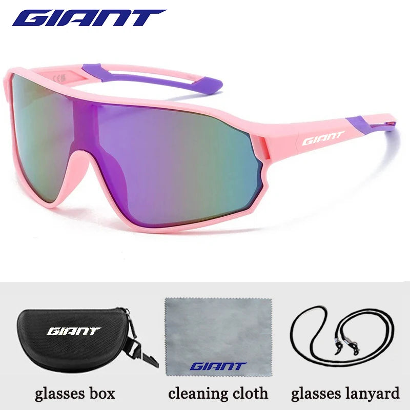GIANT Top Seller Cycling Glasses UV400 Anti Fog REVO Lenses HD Clarity CE/ANSI Certified Cateye Design MTB/Road Bike