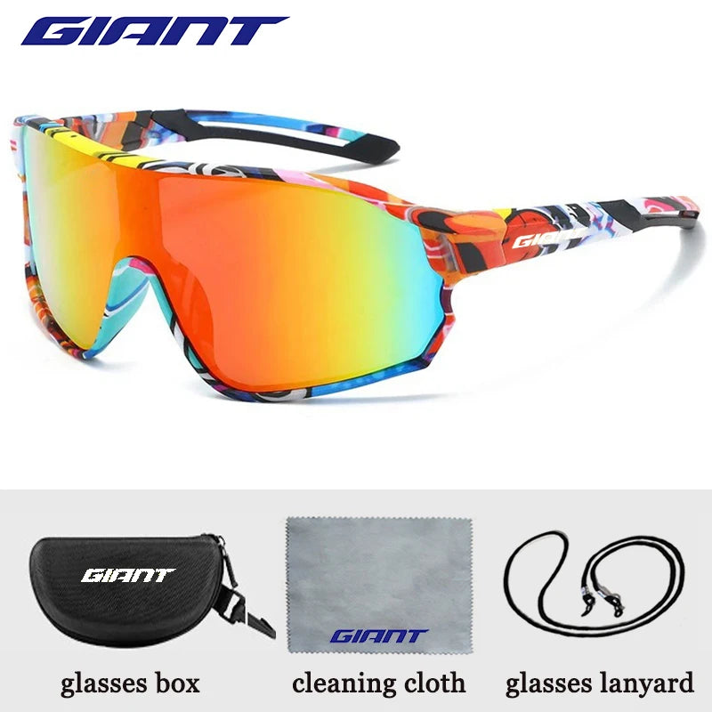 GIANT Top Seller Cycling Glasses UV400 Anti Fog REVO Lenses HD Clarity CE/ANSI Certified Cateye Design MTB/Road Bike