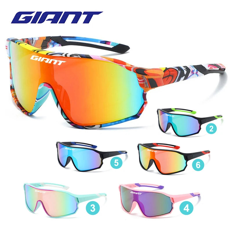 GIANT Top Seller Cycling Glasses UV400 Anti Fog REVO Lenses HD Clarity CE/ANSI Certified Cateye Design MTB/Road Bike